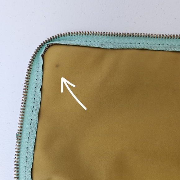 Fossil Keyper Mini Flap Crossbody Organizer Purse Polka Dot Bag - Black and Mint - Picture 7 of 13